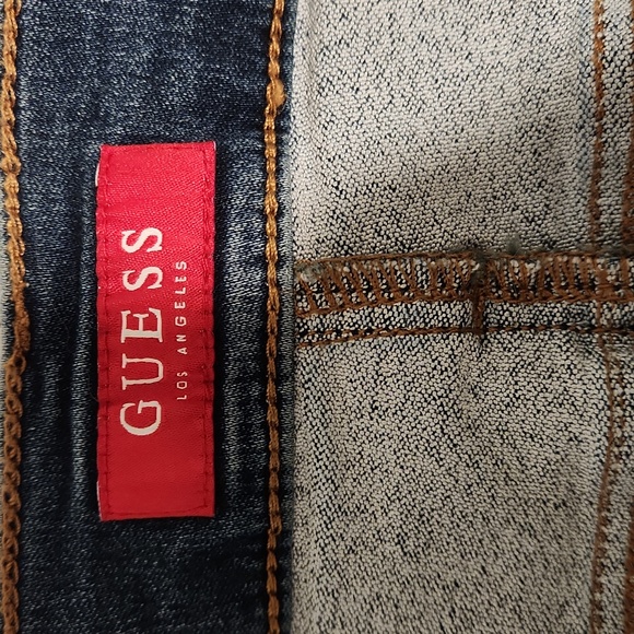Guess~ Sammy Super Stretch Blue Jeans 38X30 - Picture 8 of 11